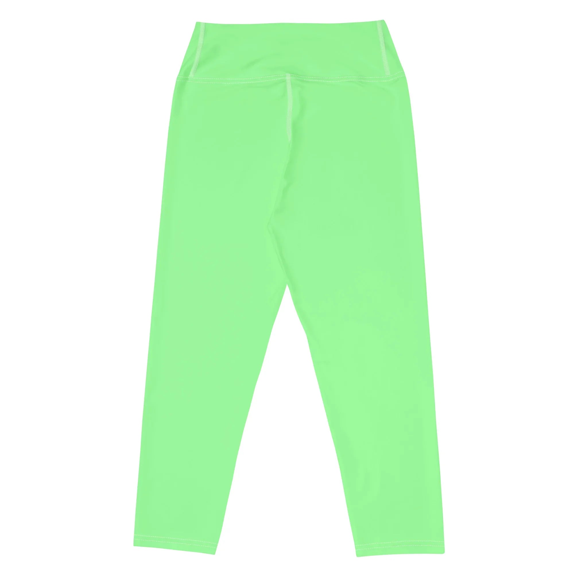 Yoga Capri Leggings Yoga Leggings AwRans Clothing all-over-print-yoga-capri-leggings-white-back-687db75c41900