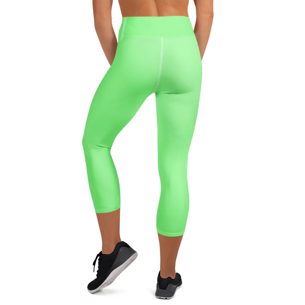 Yoga Capri Leggings Yoga Leggings AwRans Clothing all-over-print-yoga-capri-leggings-white-back-687db75c41e49