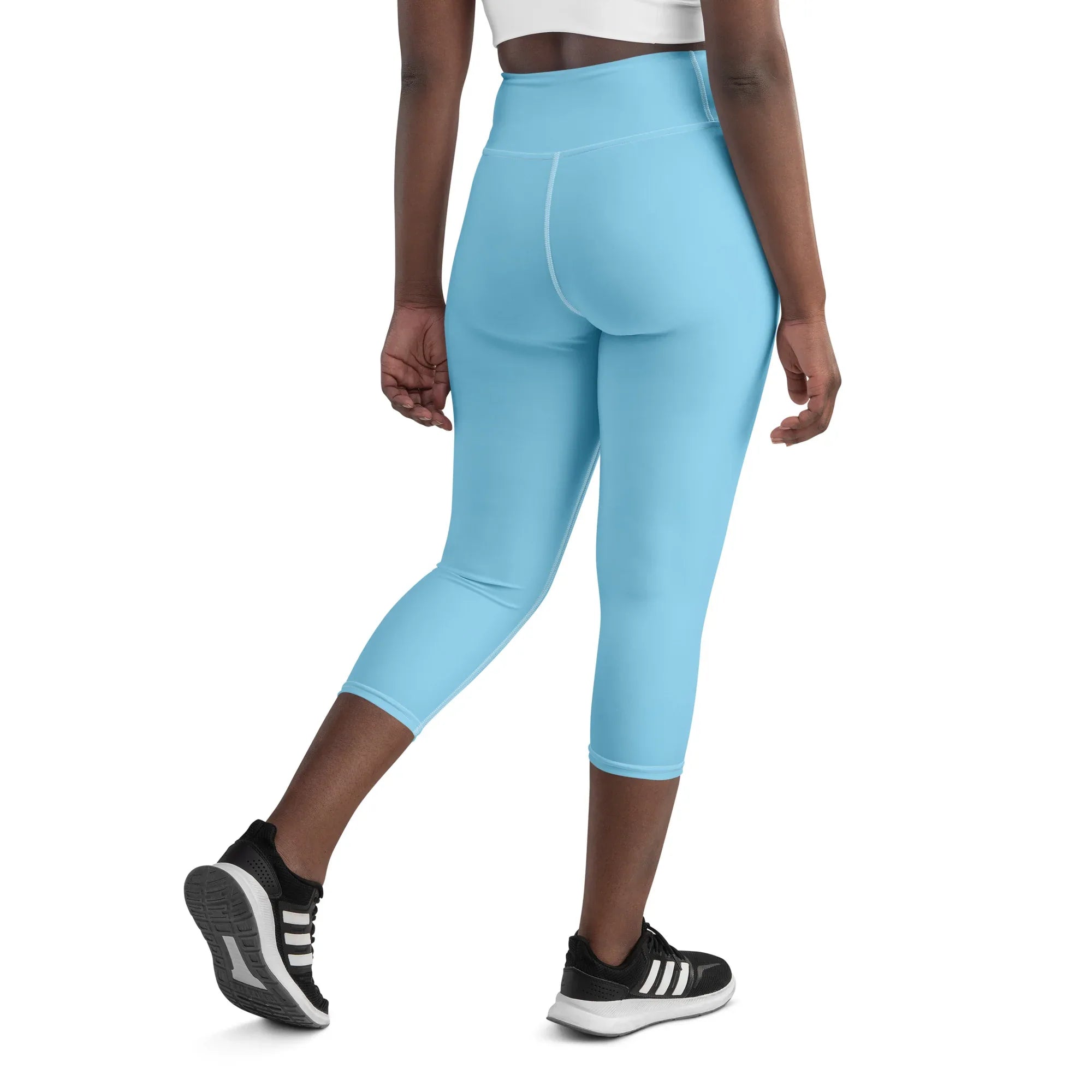 Yoga Capri Leggings Yoga Leggings AwRans Clothing all-over-print-yoga-capri-leggings-white-back-687db790cc430