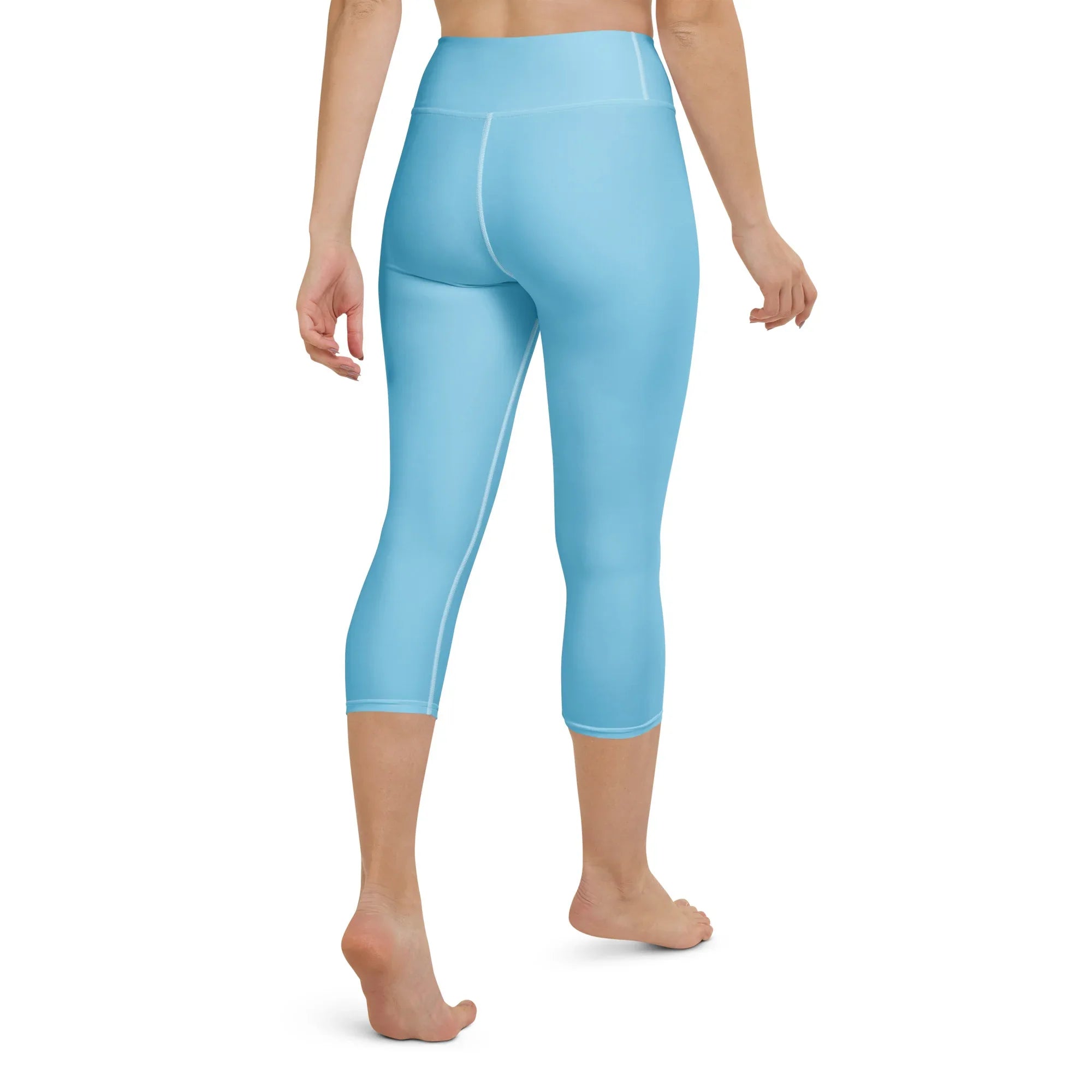 Yoga Capri Leggings Yoga Leggings AwRans Clothing all-over-print-yoga-capri-leggings-white-back-687db790cc9a8