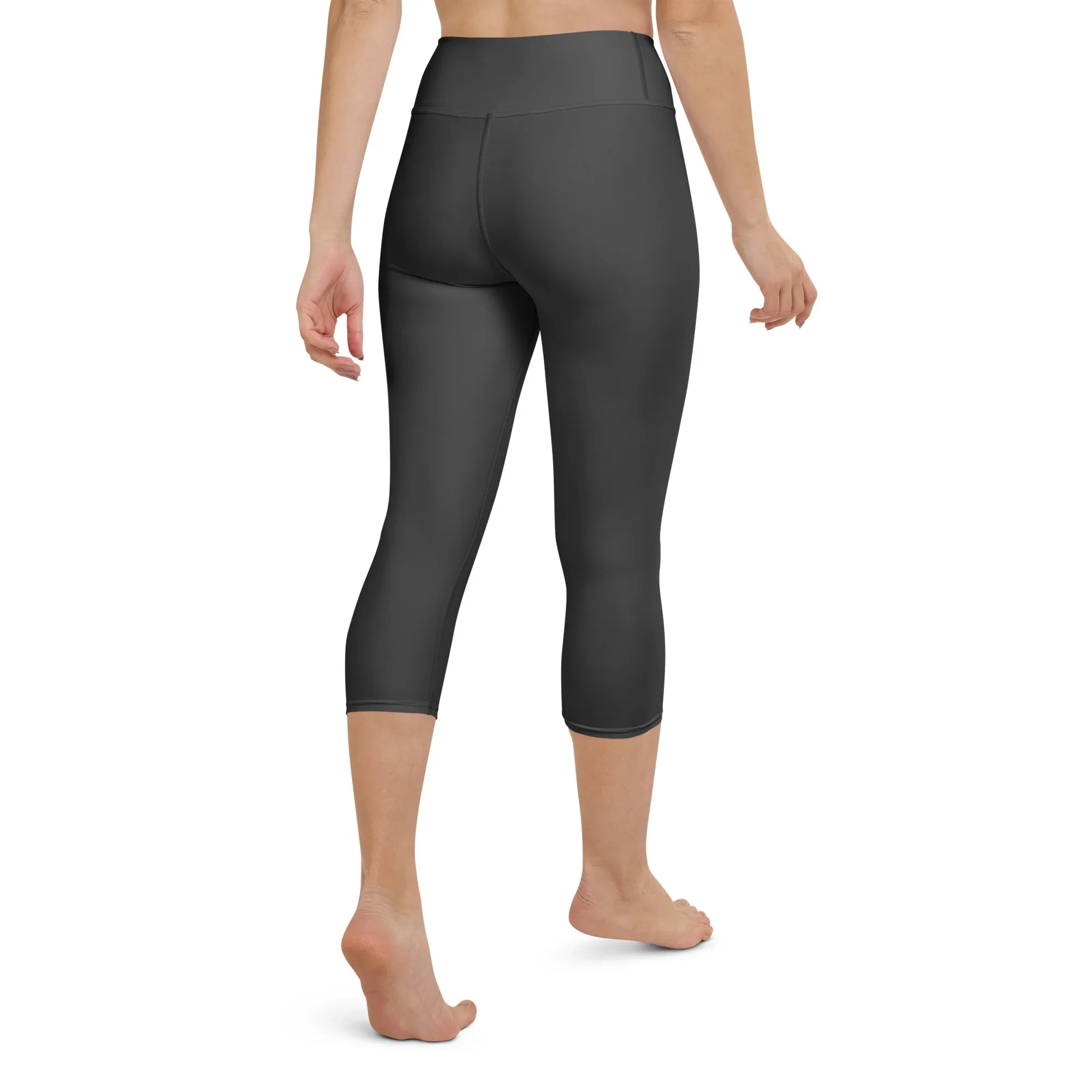 Yoga Capri Leggings Yoga Leggings AwRans Clothing all-over-print-yoga-capri-leggings-white-back-687db7c7ab478