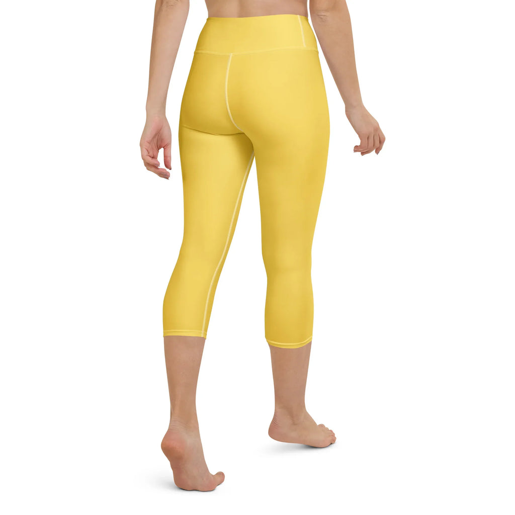 Yoga Capri Leggings Yoga Leggings AwRans Clothing all-over-print-yoga-capri-leggings-white-back-687db7fe497dc