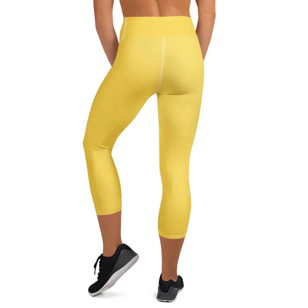 Yoga Capri Leggings Yoga Leggings AwRans Clothing all-over-print-yoga-capri-leggings-white-back-687db7fe4a133