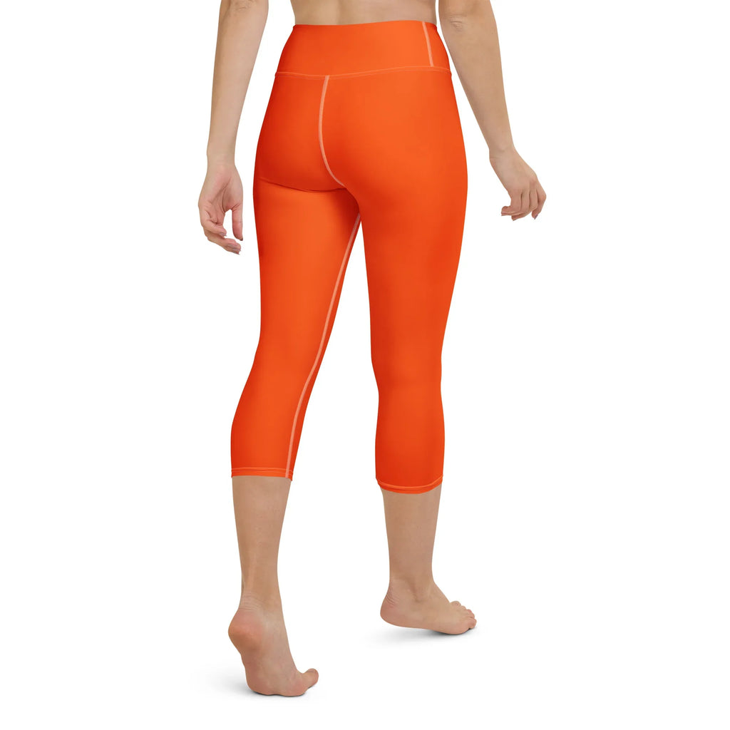 Yoga Capri Leggings Yoga Leggings AwRans Clothing all-over-print-yoga-capri-leggings-white-back-687db8347d4f3
