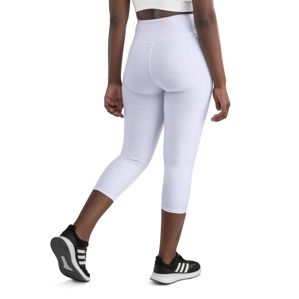 Yoga Capri Leggings Yoga Leggings AwRans Clothing all-over-print-yoga-capri-leggings-white-back-687db86b26ade