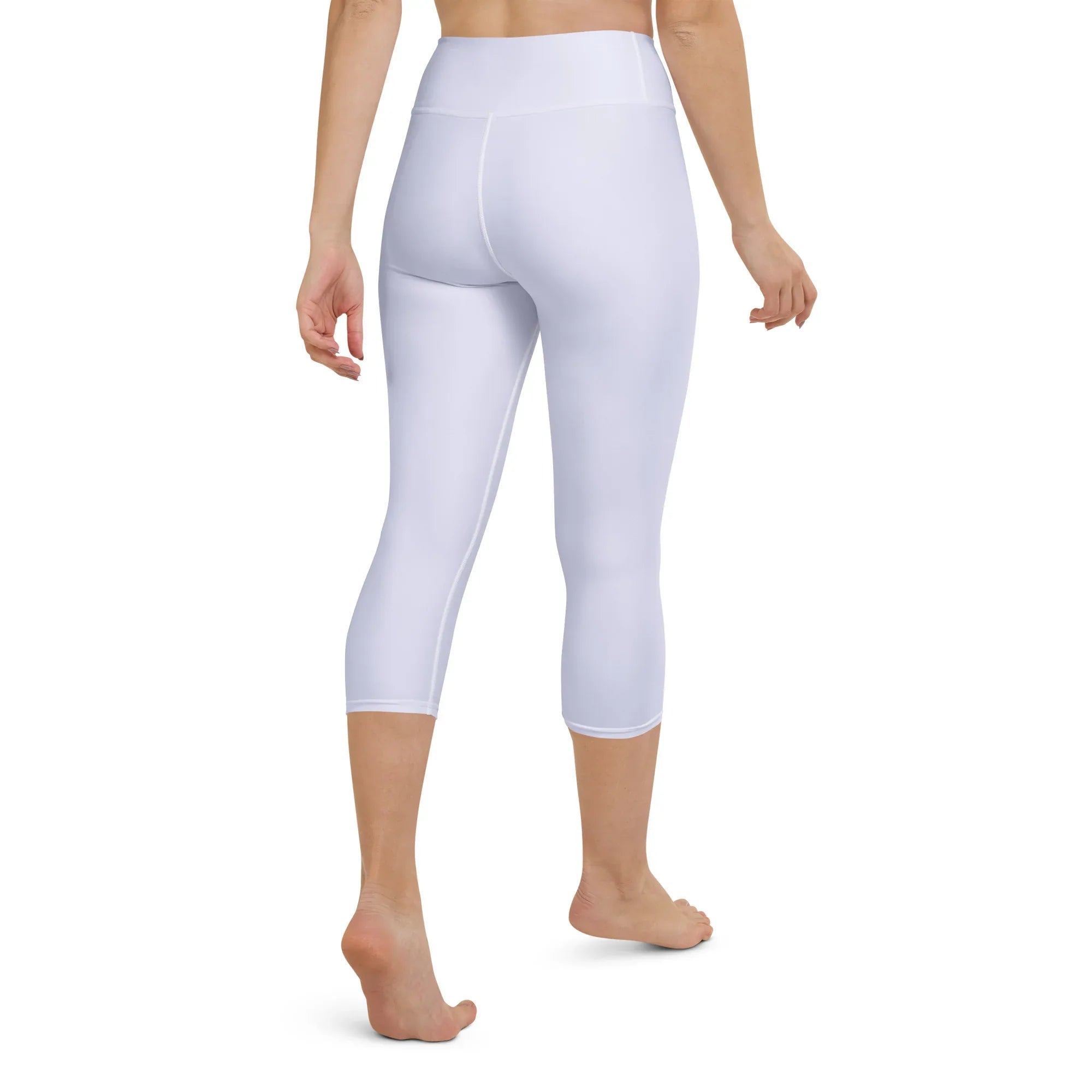 Yoga Capri Leggings Yoga Leggings AwRans Clothing all-over-print-yoga-capri-leggings-white-back-687db86b2703b