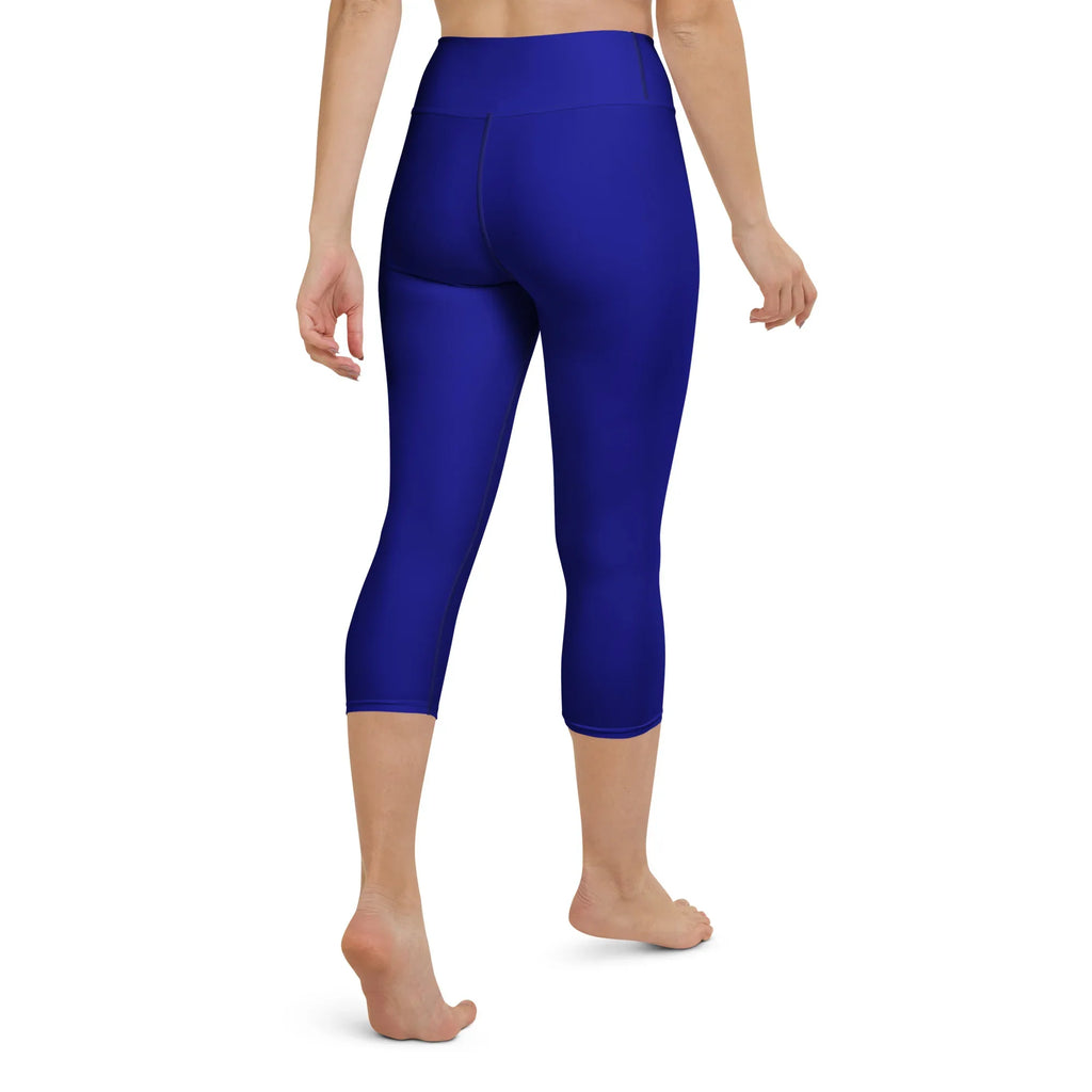 Yoga Capri Leggings Yoga Leggings AwRans Clothing all-over-print-yoga-capri-leggings-white-back-687db8a381b5b