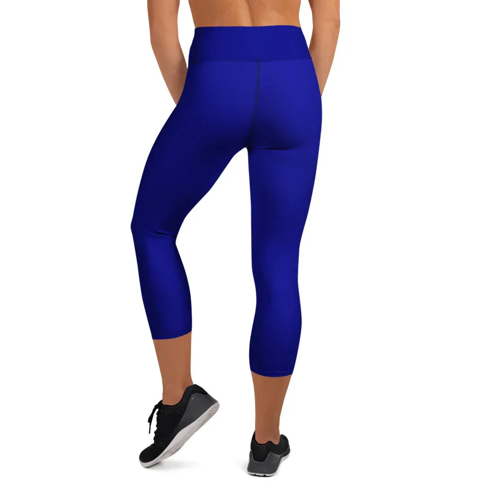 Yoga Capri Leggings Yoga Leggings AwRans Clothing all-over-print-yoga-capri-leggings-white-back-687db8a382491