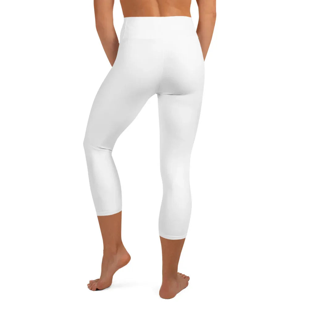 Yoga Capri Leggings Yoga Leggings AwRans Clothing all-over-print-yoga-capri-leggings-white-back-687db9117a8ea