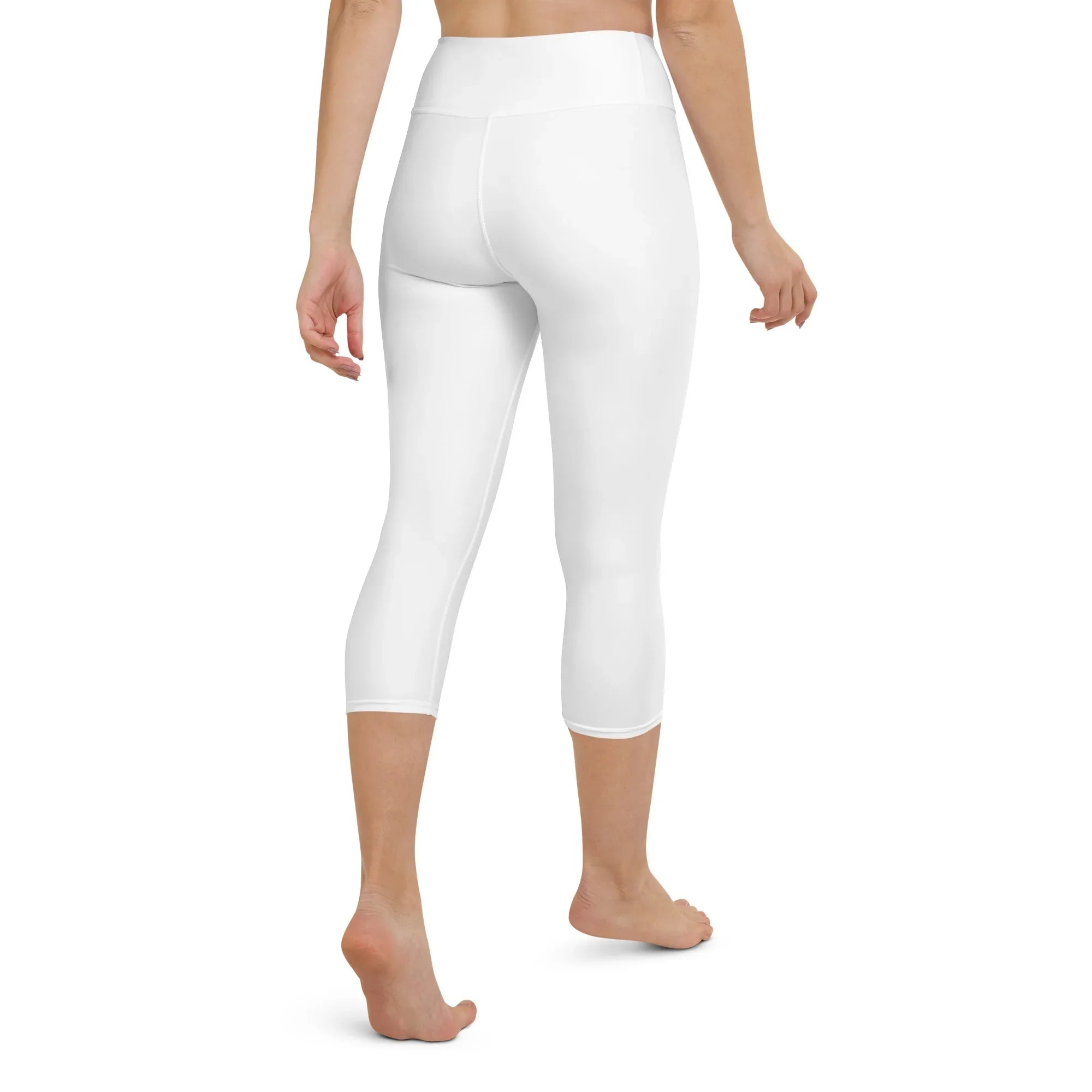 Yoga Capri Leggings Yoga Leggings AwRans Clothing all-over-print-yoga-capri-leggings-white-back-687db9117ac87