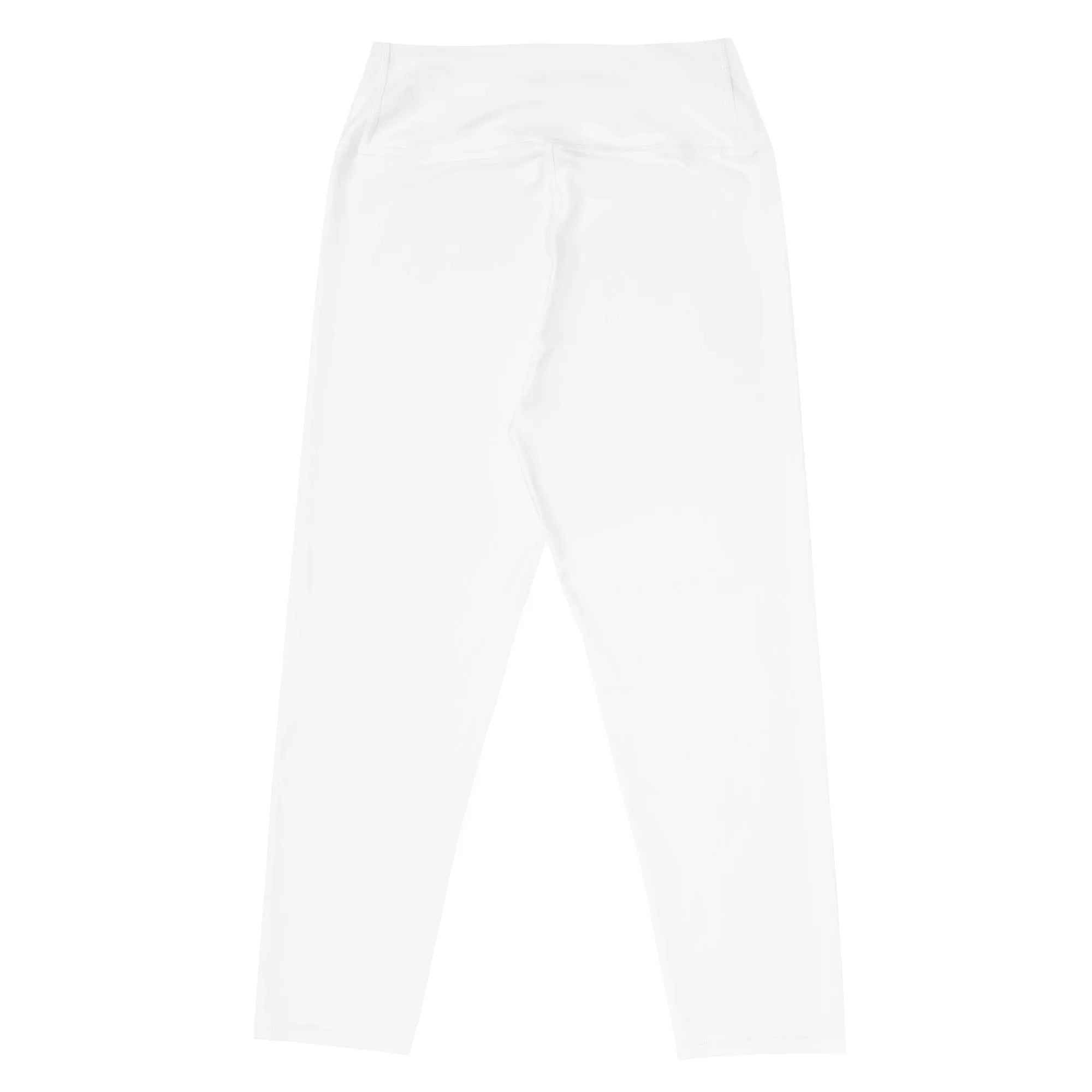 Yoga Capri Leggings Yoga Leggings AwRans Clothing all-over-print-yoga-capri-leggings-white-back-687db9117b495