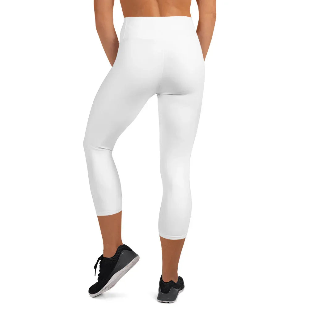Yoga Capri Leggings Yoga Leggings AwRans Clothing all-over-print-yoga-capri-leggings-white-back-687db9117beb1