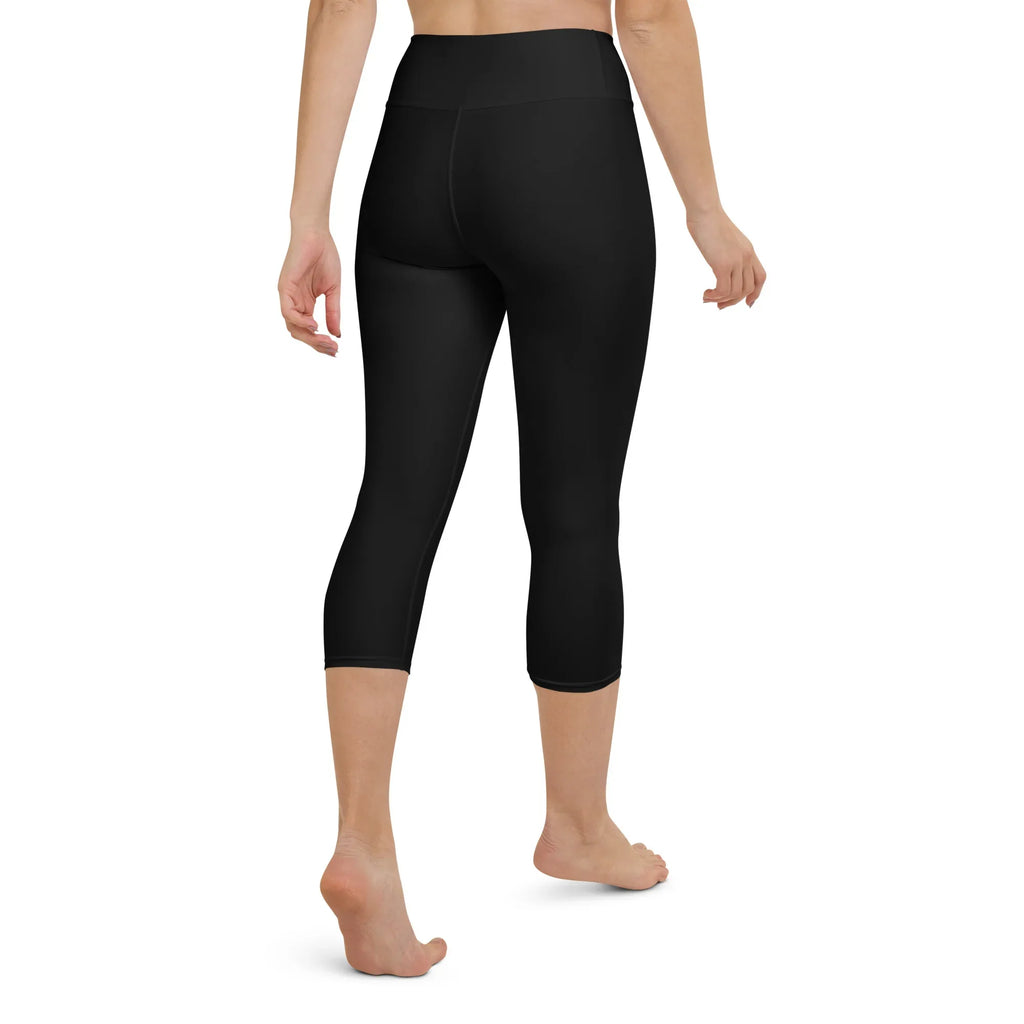 Yoga Capri Leggings Yoga Leggings AwRans Clothing all-over-print-yoga-capri-leggings-white-back-687db95693989