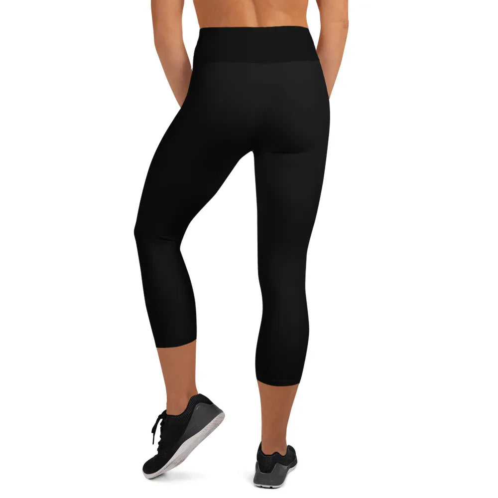 Yoga Capri Leggings Yoga Leggings AwRans Clothing all-over-print-yoga-capri-leggings-white-back-687db95694791