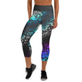 Yoga Capri Leggings XL Yoga Leggings AwRans Clothing all-over-print-yoga-capri-leggings-white-front-687b4f66ed5ff
