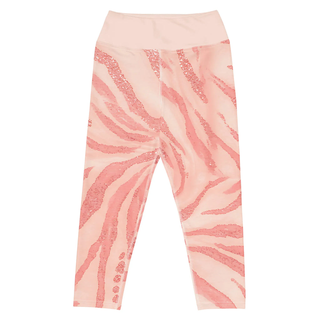 Yoga Capri Leggings Yoga Leggings AwRans Clothing all-over-print-yoga-capri-leggings-white-front-687b5d29d24fa