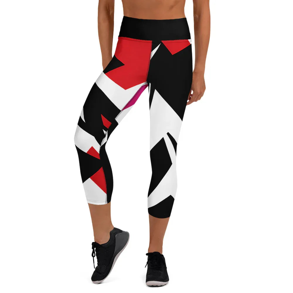 Yoga Capri Leggings XL Yoga Leggings AwRans Clothing all-over-print-yoga-capri-leggings-white-front-687b670f2e513