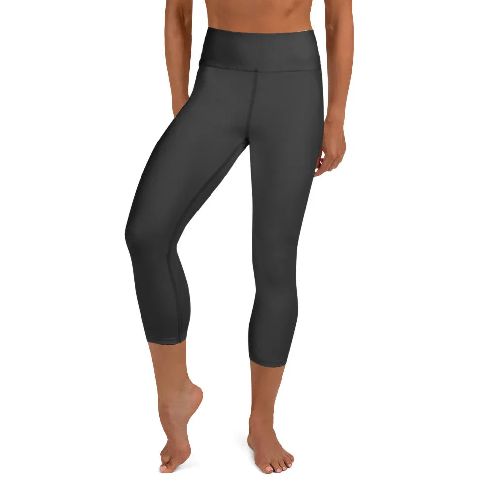 Yoga Capri Leggings Yoga Leggings AwRans Clothing all-over-print-yoga-capri-leggings-white-front-687db7c7abc9a