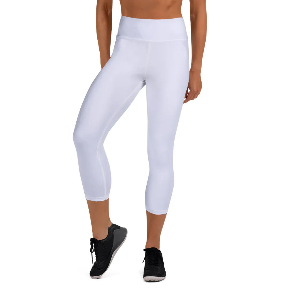 Yoga Capri Leggings XL Yoga Leggings AwRans Clothing all-over-print-yoga-capri-leggings-white-front-687db86b2618a