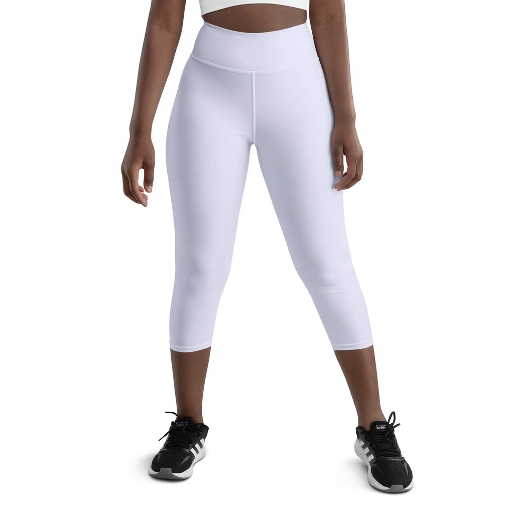 Yoga Capri Leggings Yoga Leggings AwRans Clothing all-over-print-yoga-capri-leggings-white-front-687db86b272f9
