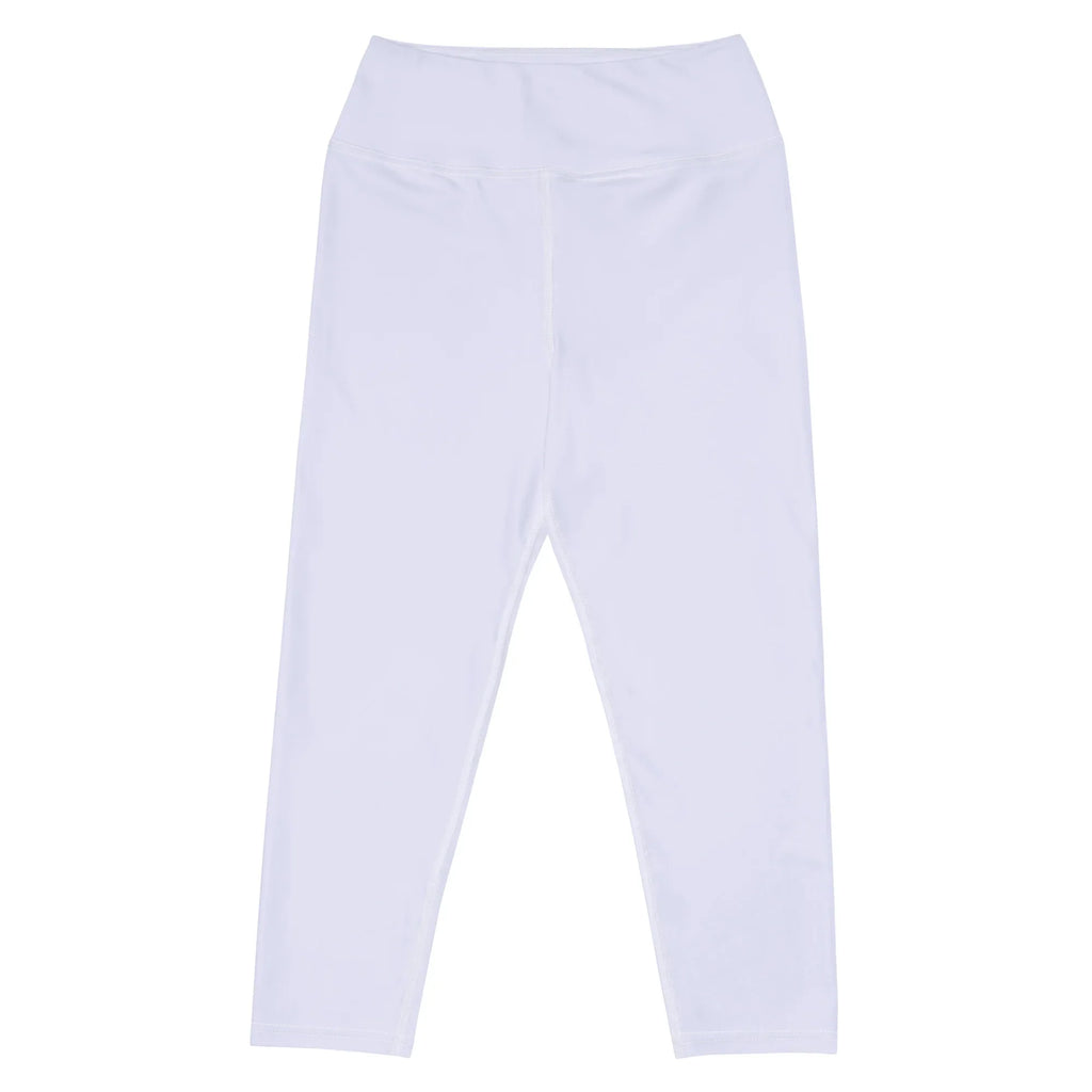 Yoga Capri Leggings Yoga Leggings AwRans Clothing all-over-print-yoga-capri-leggings-white-front-687db86b2753d