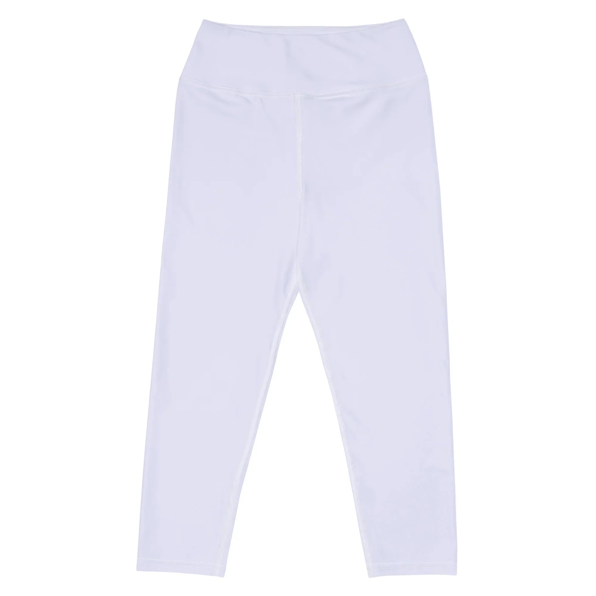 Yoga Capri Leggings Yoga Leggings AwRans Clothing all-over-print-yoga-capri-leggings-white-front-687db86b2753d