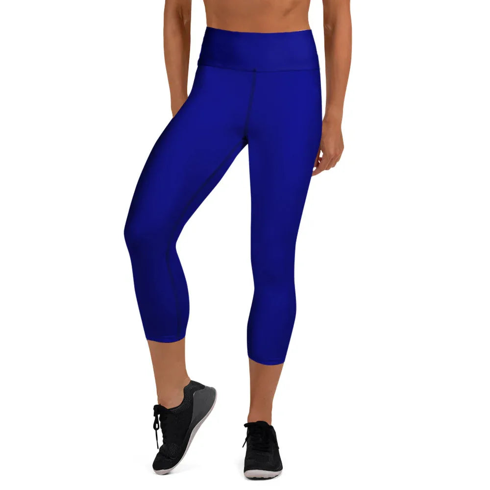 Yoga Capri Leggings XL Yoga Leggings AwRans Clothing all-over-print-yoga-capri-leggings-white-front-687db8a380d9a