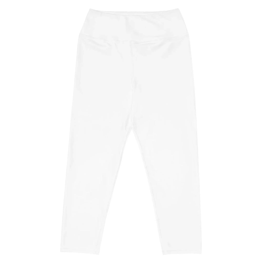 Yoga Capri Leggings Yoga Leggings AwRans Clothing all-over-print-yoga-capri-leggings-white-front-687db9117b5fb