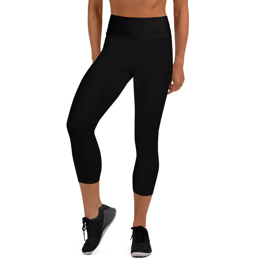 Yoga Capri Leggings XL Yoga Leggings AwRans Clothing all-over-print-yoga-capri-leggings-white-front-687db95692777