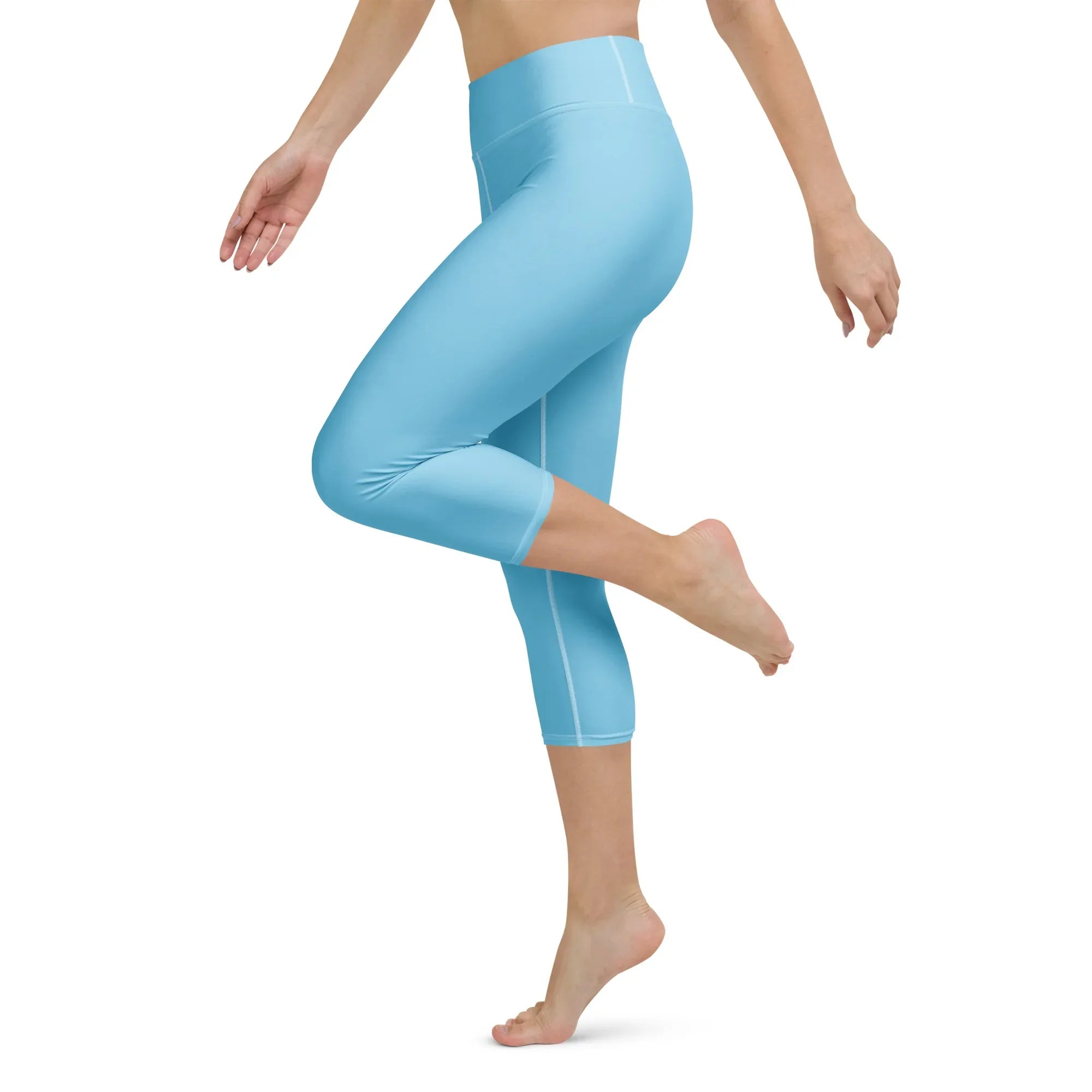 Yoga Capri Leggings Yoga Leggings AwRans Clothing all-over-print-yoga-capri-leggings-white-left-687db790ccfb7