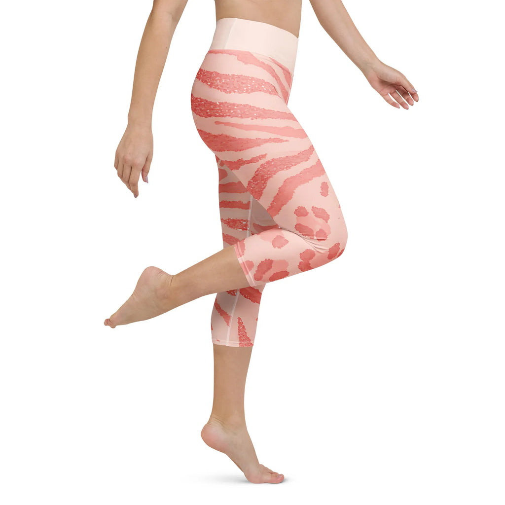 Yoga Capri Leggings Yoga Leggings AwRans Clothing all-over-print-yoga-capri-leggings-white-right-687b5b484161d
