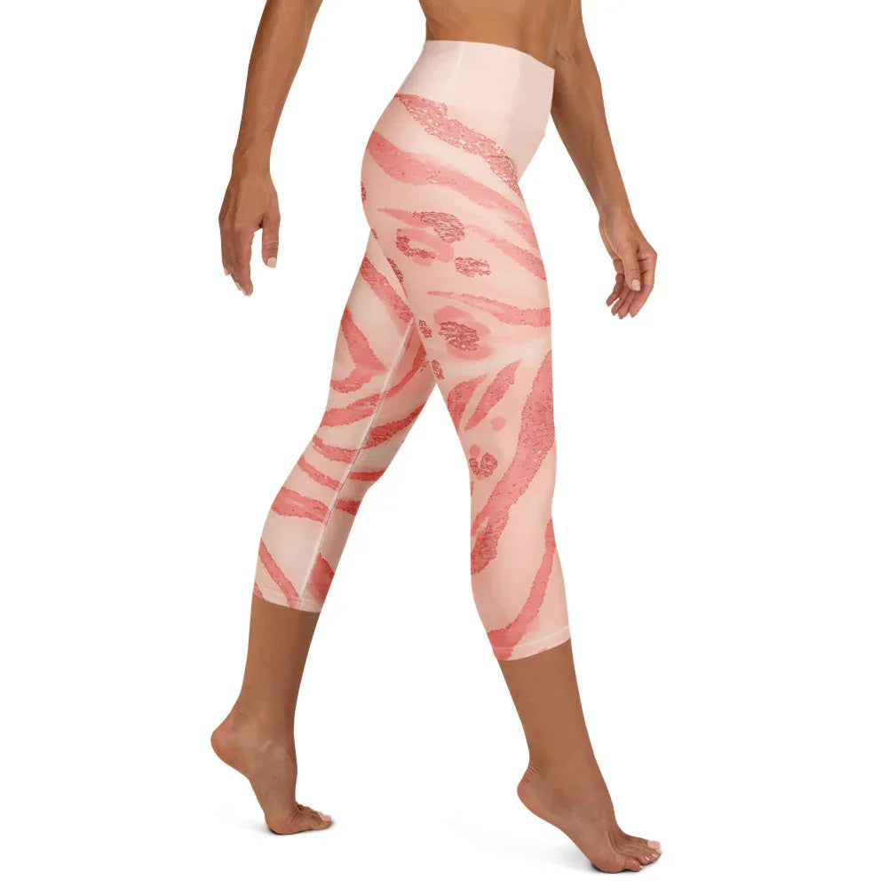 Yoga Capri Leggings Yoga Leggings AwRans Clothing all-over-print-yoga-capri-leggings-white-right-687b5d29d1d0e