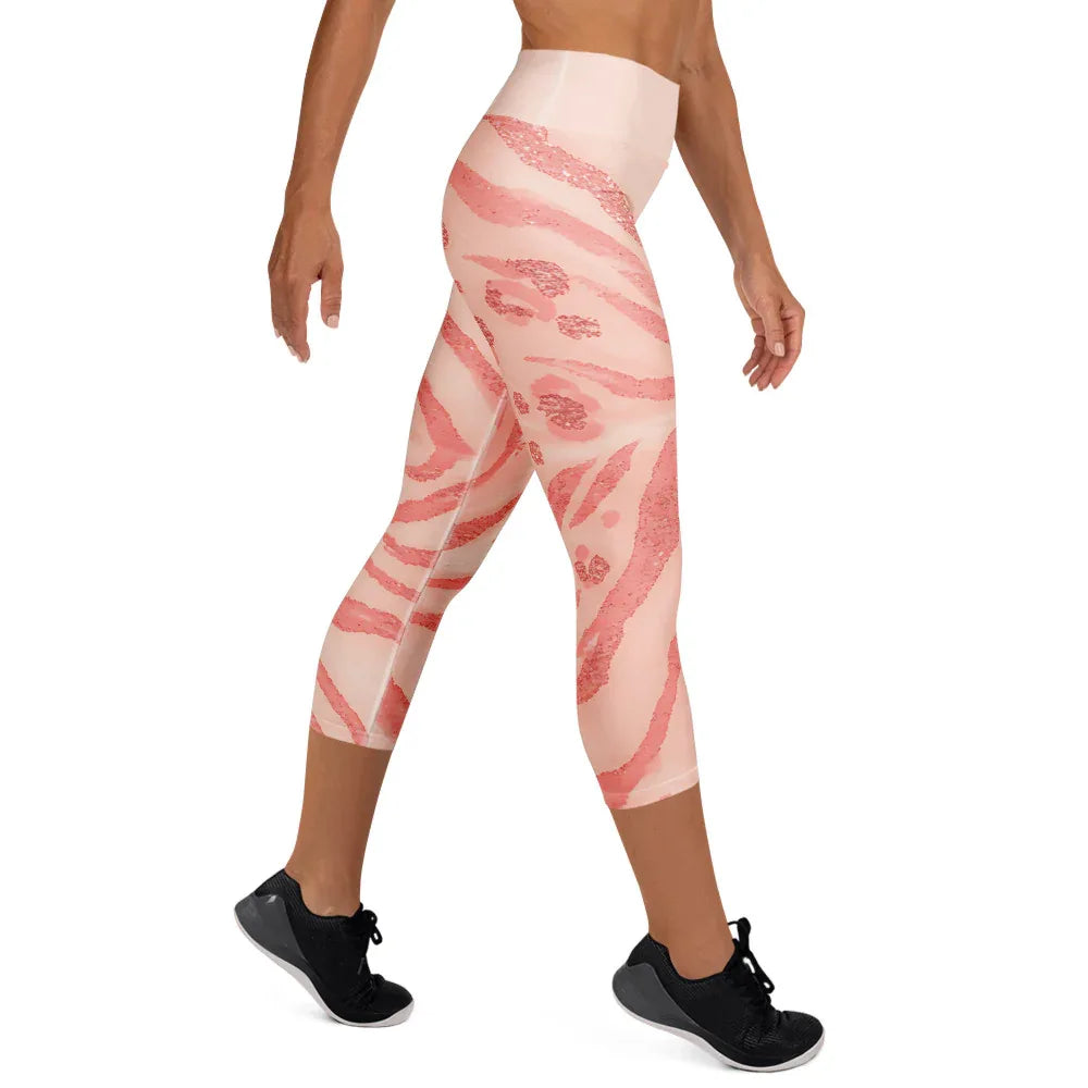 Yoga Capri Leggings Yoga Leggings AwRans Clothing all-over-print-yoga-capri-leggings-white-right-687b5d29d2a4f