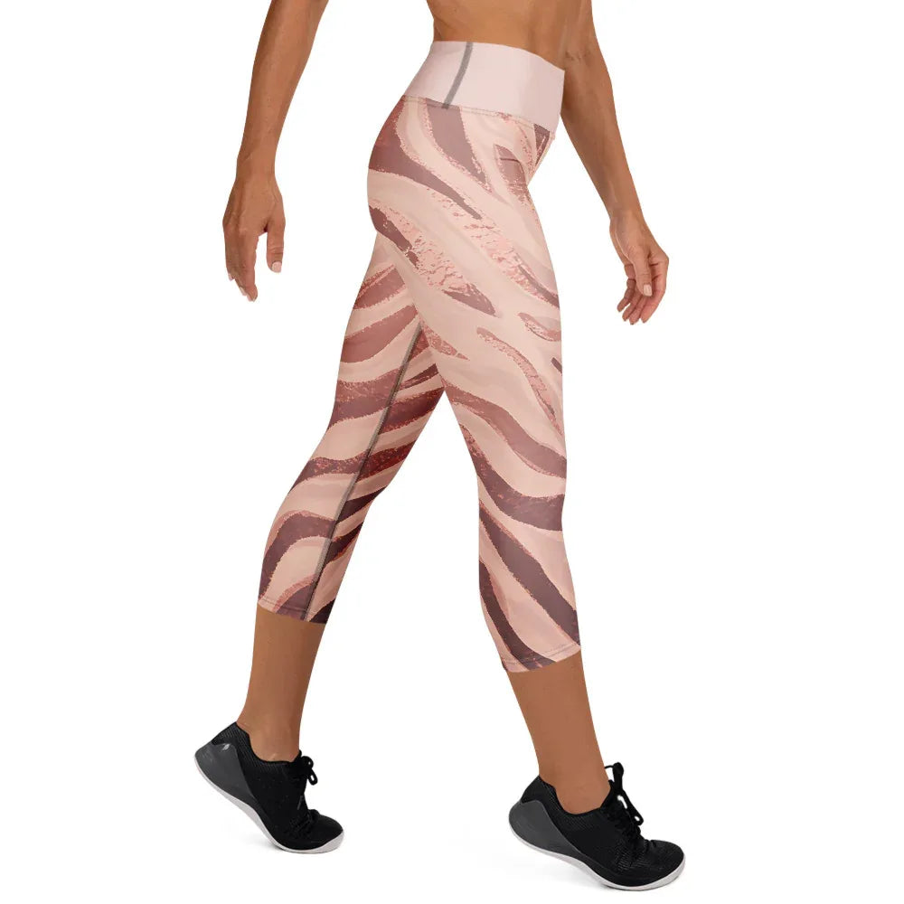 Yoga Capri Leggings Yoga Leggings AwRans Clothing all-over-print-yoga-capri-leggings-white-right-687da0d9afa1b