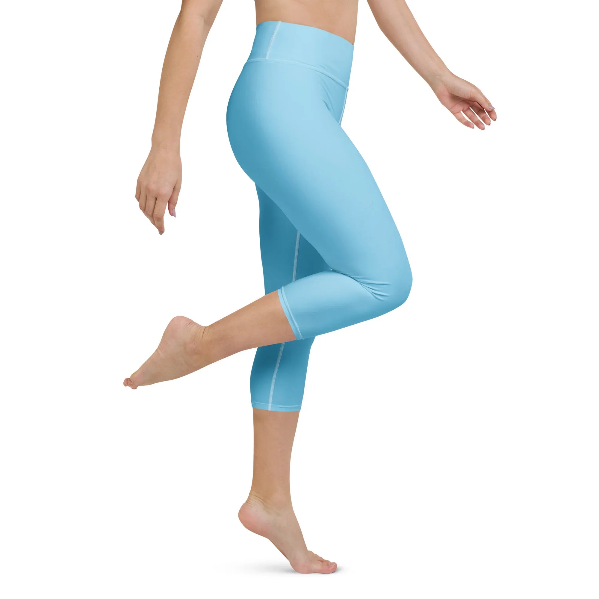 Yoga Capri Leggings Yoga Leggings AwRans Clothing all-over-print-yoga-capri-leggings-white-right-687db790cc8f0