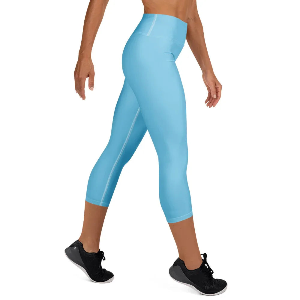 Yoga Capri Leggings Yoga Leggings AwRans Clothing all-over-print-yoga-capri-leggings-white-right-687db790cd3a9