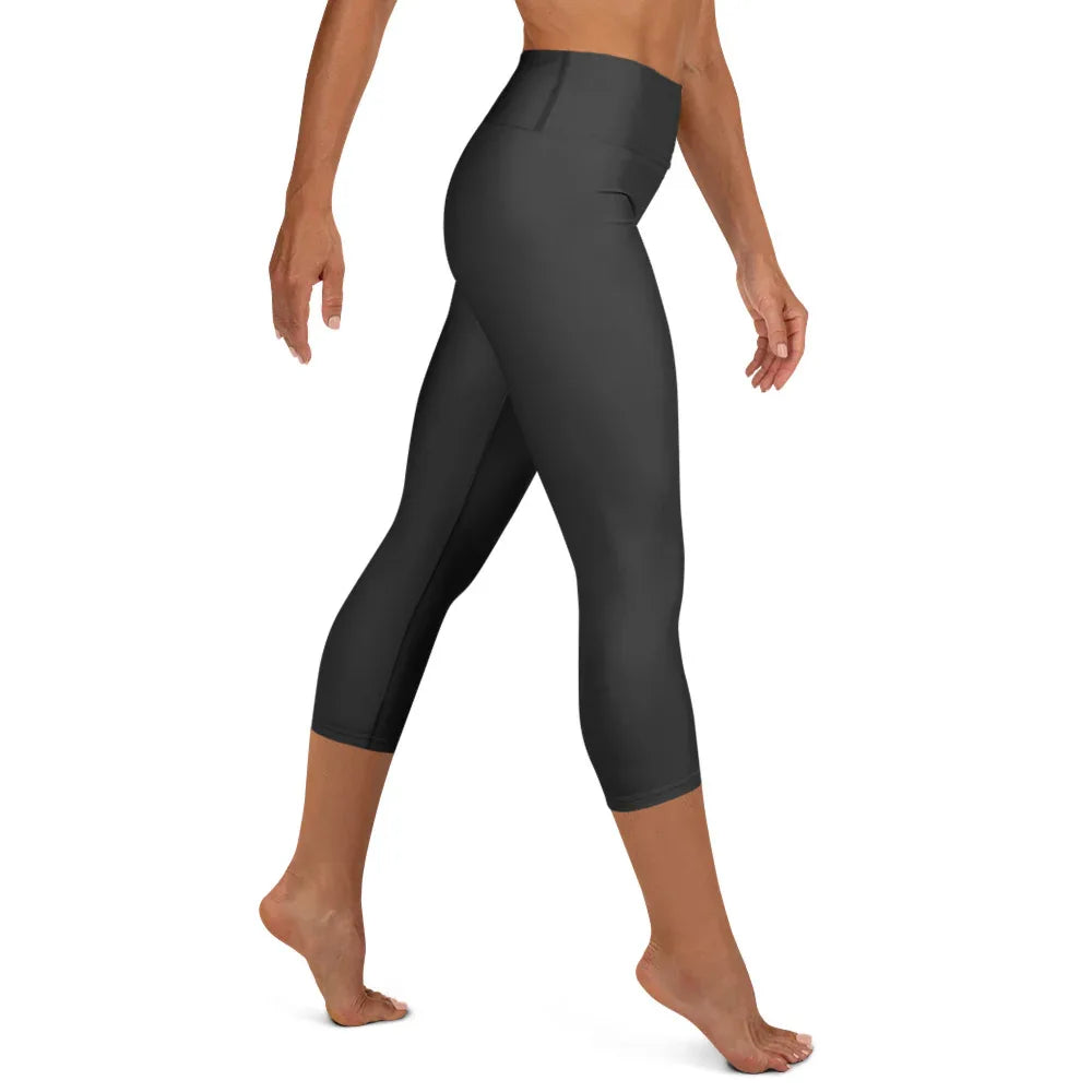 Yoga Capri Leggings Yoga Leggings AwRans Clothing all-over-print-yoga-capri-leggings-white-right-687db7c7ab154