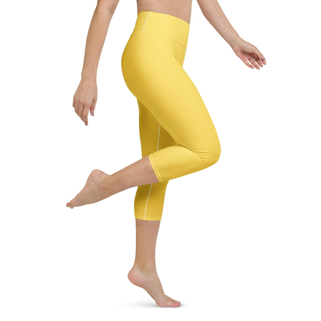 Yoga Capri Leggings Yoga Leggings AwRans Clothing all-over-print-yoga-capri-leggings-white-right-687db7fe4971a