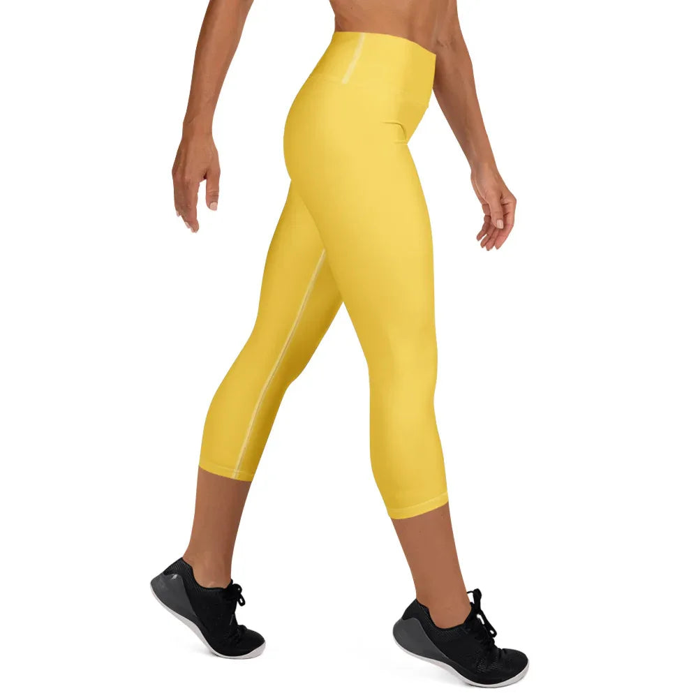 Yoga Capri Leggings Yoga Leggings AwRans Clothing all-over-print-yoga-capri-leggings-white-right-687db7fe4a1f2
