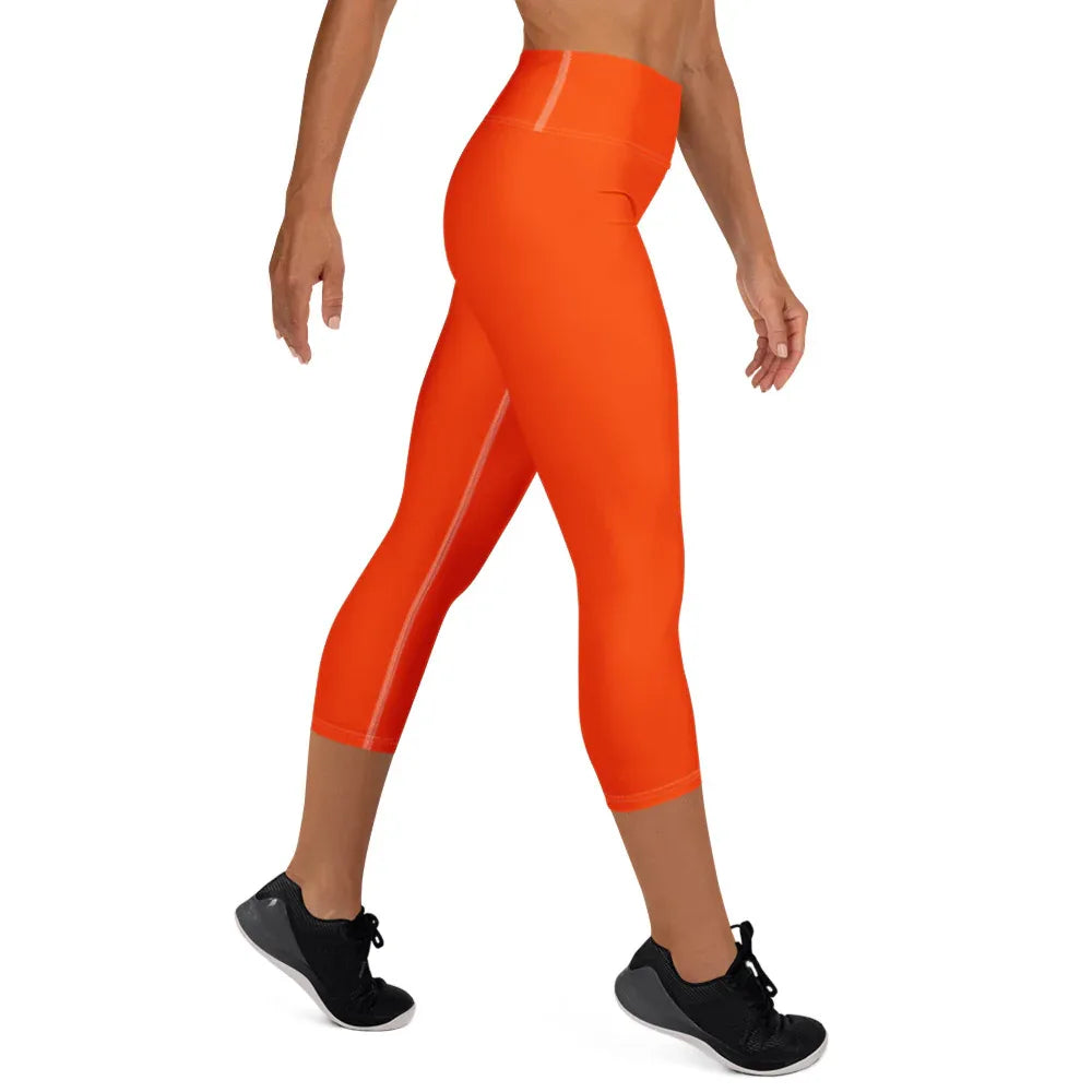 Yoga Capri Leggings Yoga Leggings AwRans Clothing all-over-print-yoga-capri-leggings-white-right-687db8347dfd2