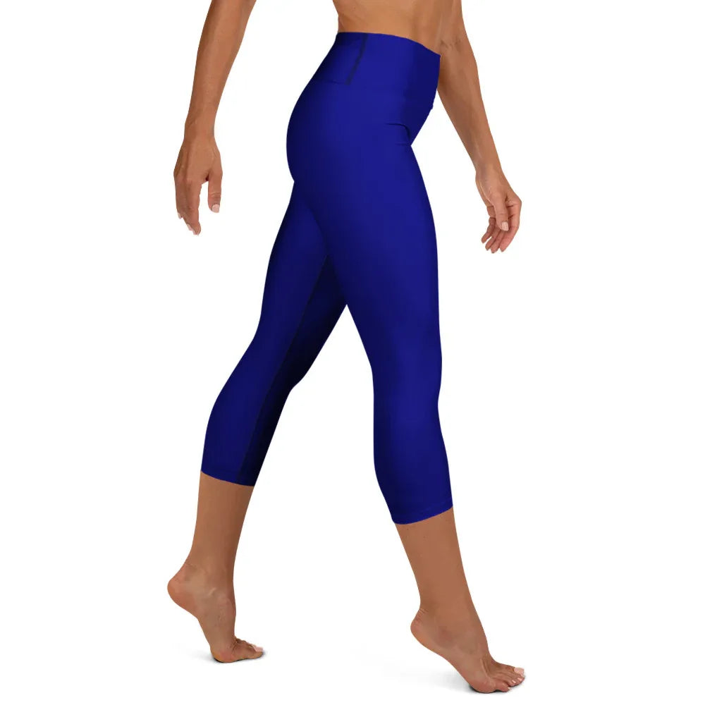 Yoga Capri Leggings Yoga Leggings AwRans Clothing all-over-print-yoga-capri-leggings-white-right-687db8a381879