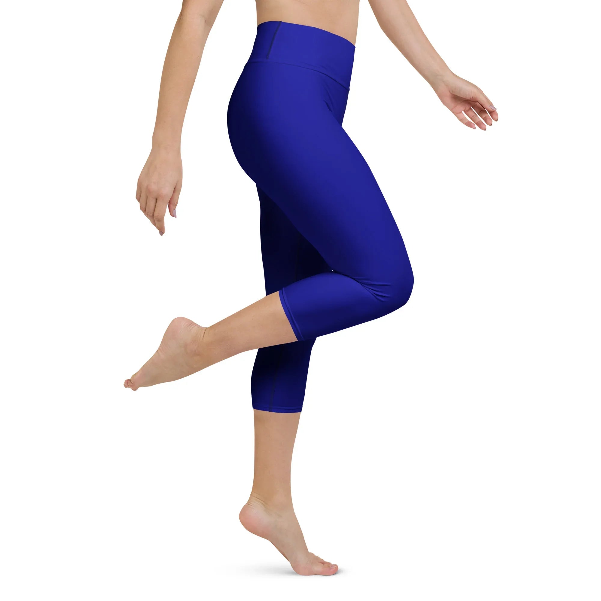 Yoga Capri Leggings Yoga Leggings AwRans Clothing all-over-print-yoga-capri-leggings-white-right-687db8a381aa5