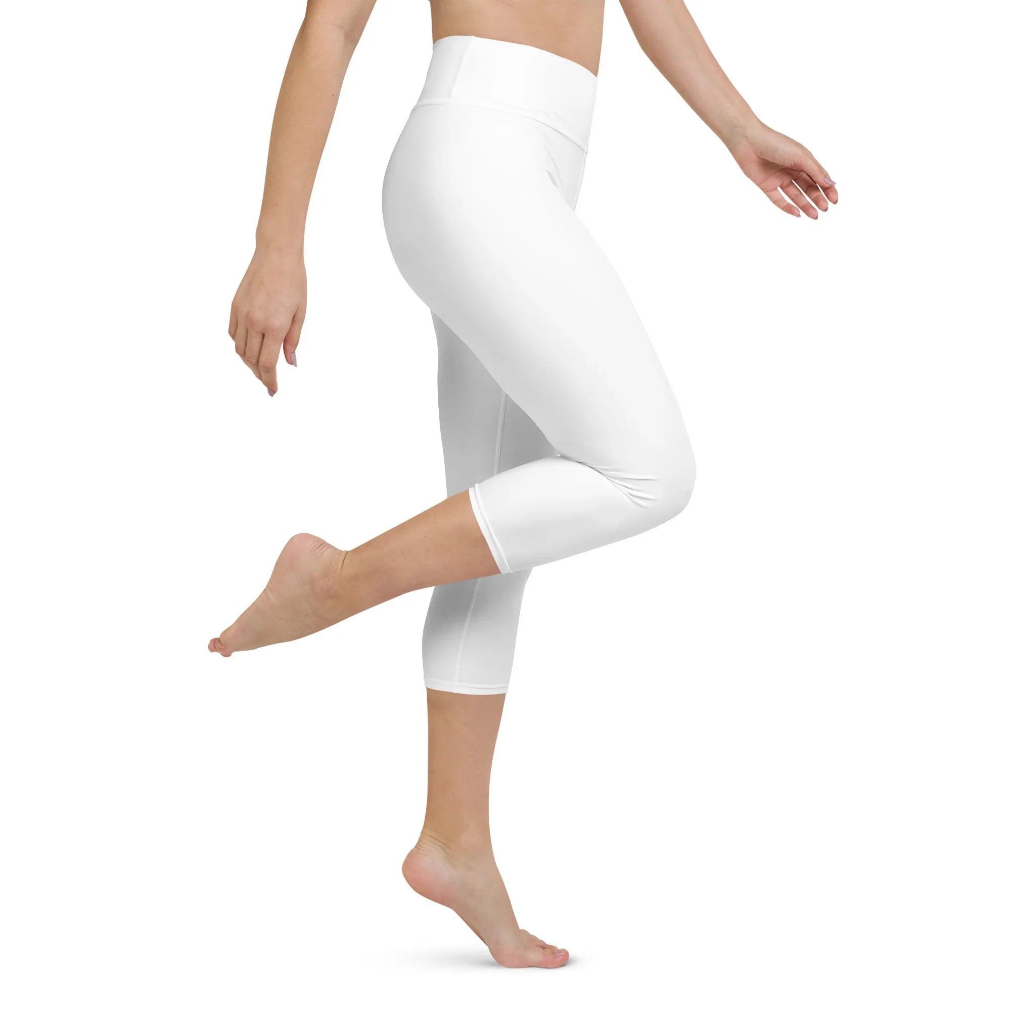 Yoga Capri Leggings Yoga Leggings AwRans Clothing all-over-print-yoga-capri-leggings-white-right-687db9117ab6a