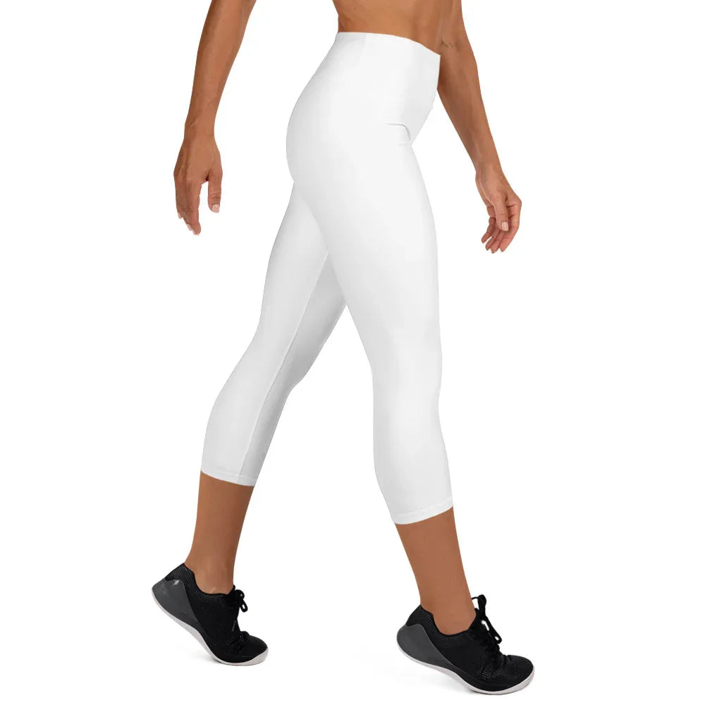 Yoga Capri Leggings Yoga Leggings AwRans Clothing all-over-print-yoga-capri-leggings-white-right-687db9117c055