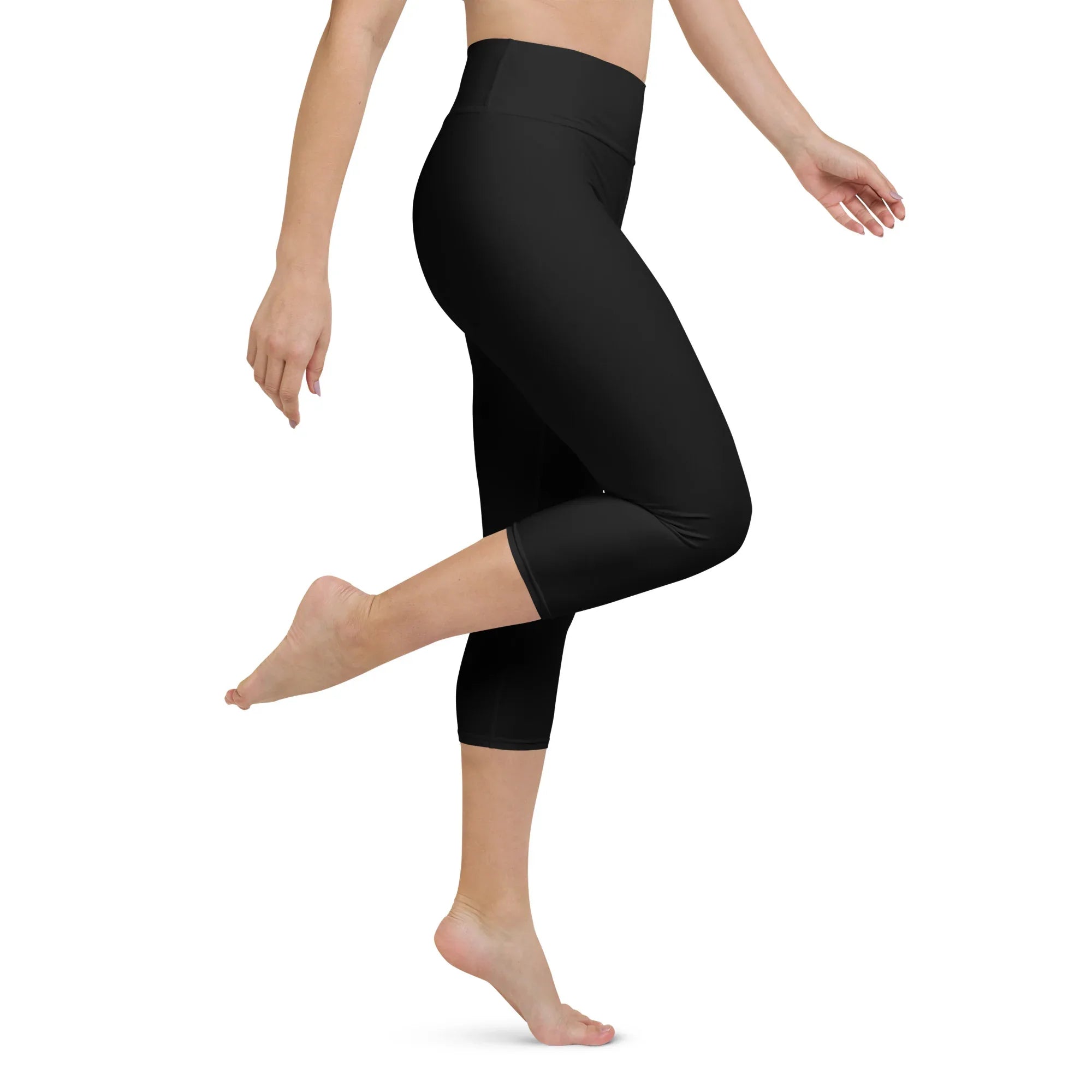 Yoga Capri Leggings Yoga Leggings AwRans Clothing all-over-print-yoga-capri-leggings-white-right-687db956938a2