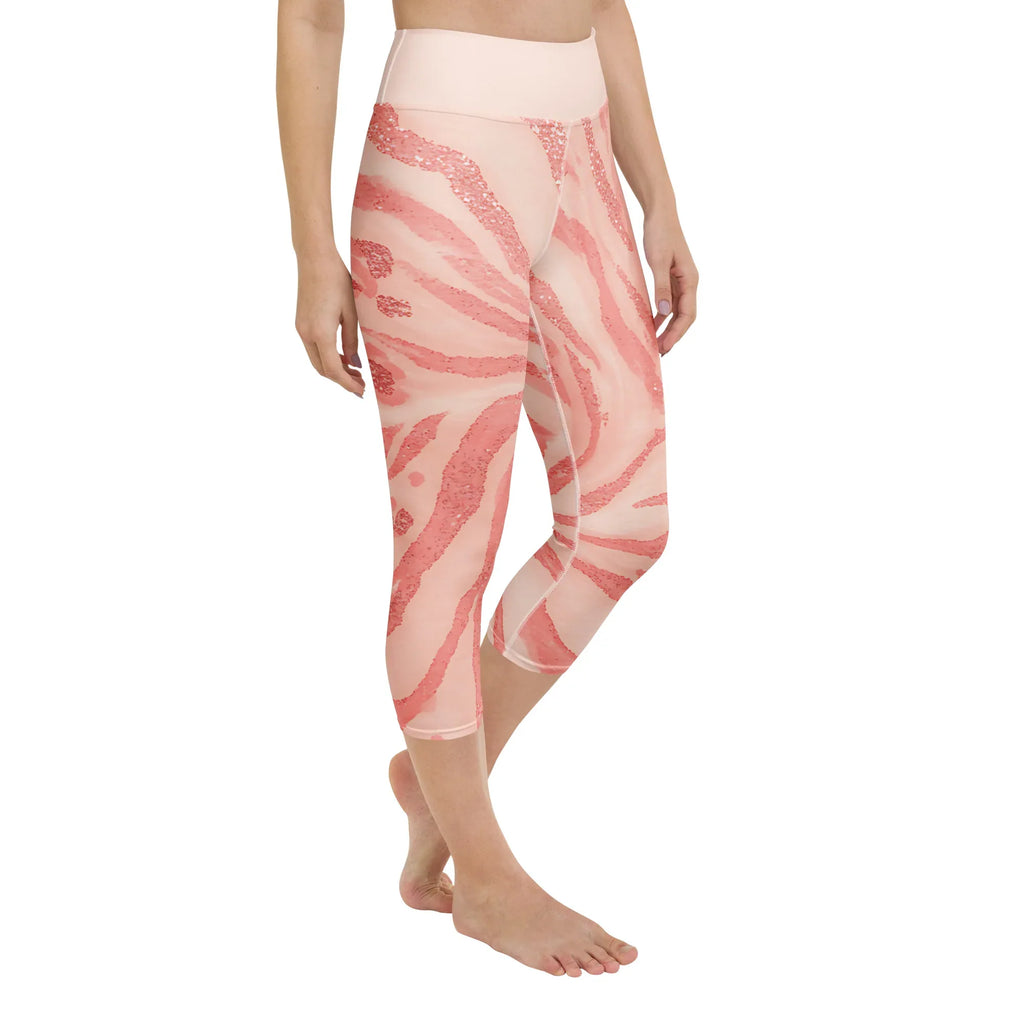 Yoga Capri Leggings Yoga Leggings AwRans Clothing all-over-print-yoga-capri-leggings-white-right-front-687b5d29d1ea3