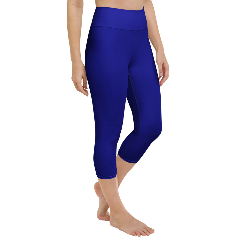 Yoga Capri Leggings Yoga Leggings AwRans Clothing all-over-print-yoga-capri-leggings-white-right-front-687db8a3819ee