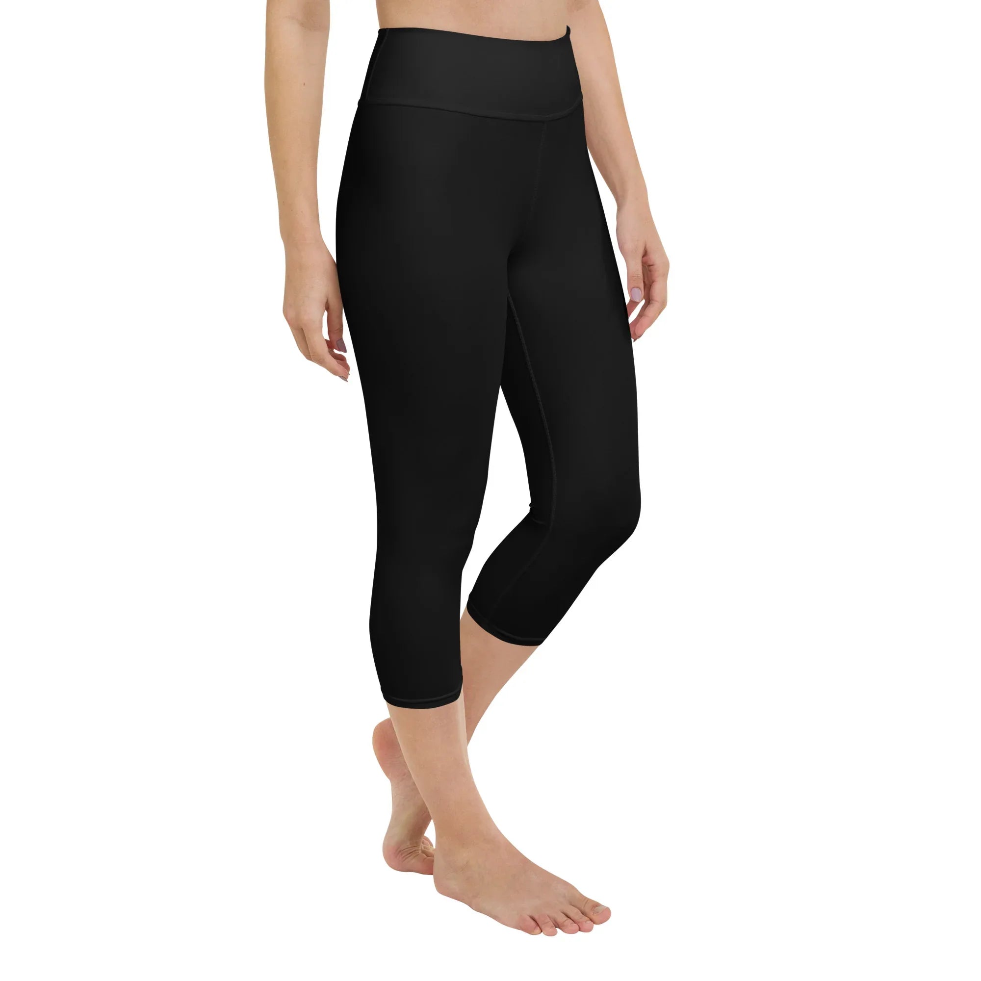 Yoga Capri Leggings Yoga Leggings AwRans Clothing all-over-print-yoga-capri-leggings-white-right-front-687db956937c4