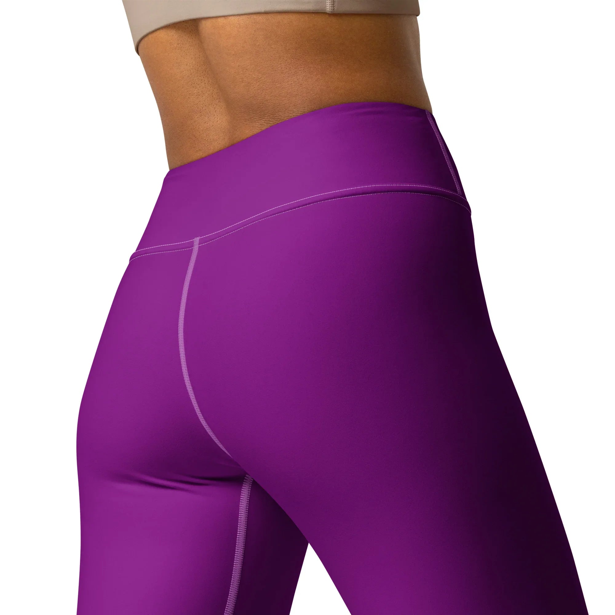 Yoga Leggings Leggings AwRans Clothing all-over-print-yoga-leggings-white-back-2-68773d4bc9d29
