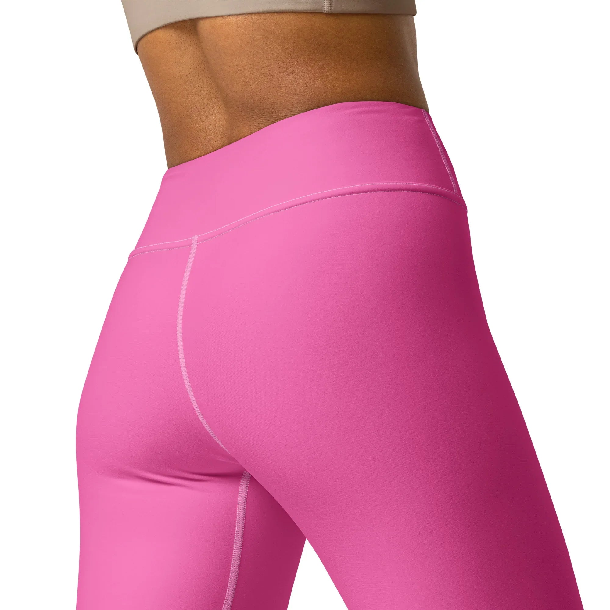 Yoga Leggings Leggings AwRans Clothing all-over-print-yoga-leggings-white-back-2-68773d8be28da